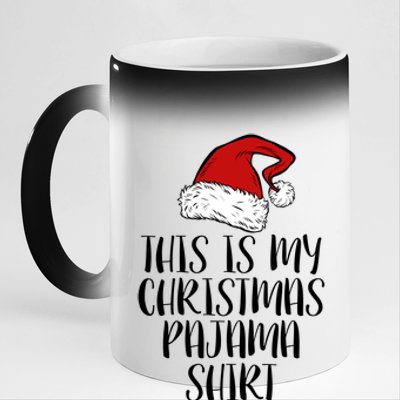 This Is My Christmas Pajama 11oz Black Color Changing Mug