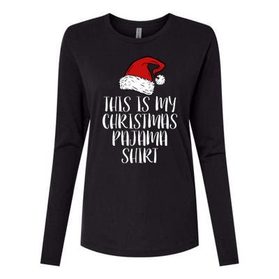 This Is My Christmas Pajama Womens Cotton Relaxed Long Sleeve T-Shirt