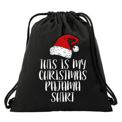 This Is My Christmas Pajama Drawstring Bag