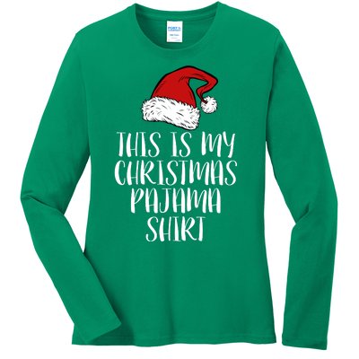 This Is My Christmas Pajama Ladies Long Sleeve Shirt