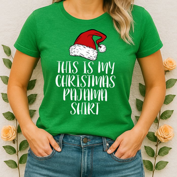 This Is My Christmas Pajama Womens T-Shirt