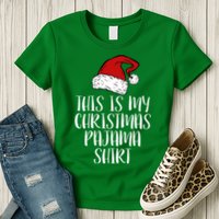 This Is My Christmas Pajama Womens T-Shirt