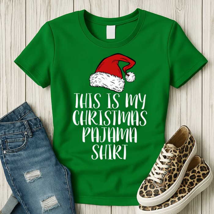 This Is My Christmas Pajama Womens T-Shirt