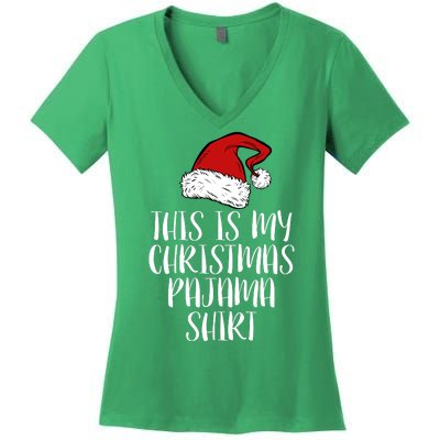 This Is My Christmas Pajama Women's V-Neck T-Shirt