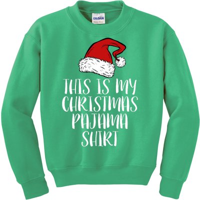 This Is My Christmas Pajama Kids Sweatshirt