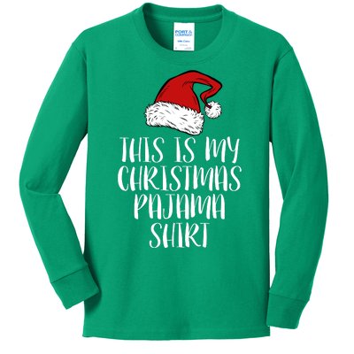 This Is My Christmas Pajama Kids Long Sleeve Shirt