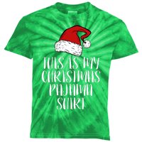 This Is My Christmas Pajama Kids Tie-Dye T-Shirt