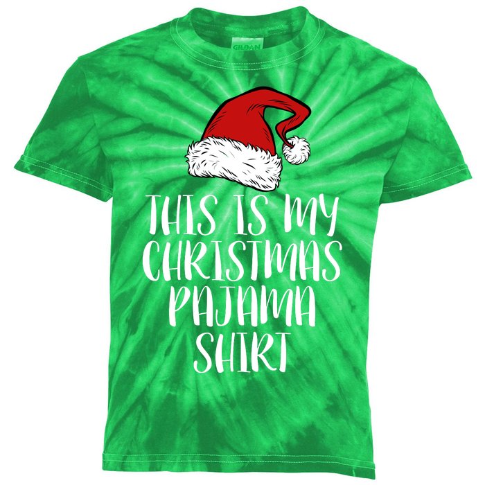 This Is My Christmas Pajama Kids Tie-Dye T-Shirt