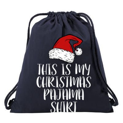 This Is My Christmas Pajama Drawstring Bag