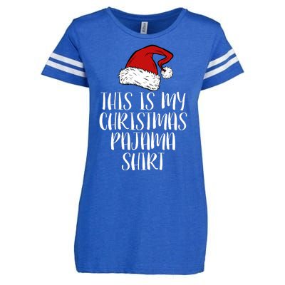 This Is My Christmas Pajama Enza Ladies Jersey Football T-Shirt