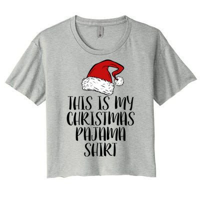 This Is My Christmas Pajama Women's Crop Top Tee