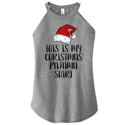 This Is My Christmas Pajama Women's Perfect Tri Rocker Tank