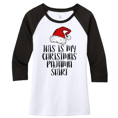 This Is My Christmas Pajama Women's Tri-Blend 3/4-Sleeve Raglan Shirt