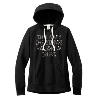 This Is My Christmas Pajama Shirt Funny Women's Fleece Hoodie