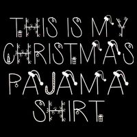 This Is My Christmas Pajama Shirt Funny Women's Crop Top Tee