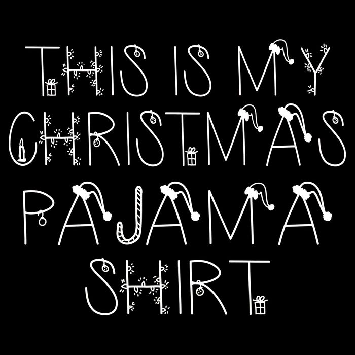 This Is My Christmas Pajama Shirt Funny Women's Crop Top Tee