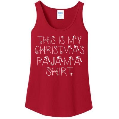 This Is My Christmas Pajama Shirt Funny Ladies Essential Tank