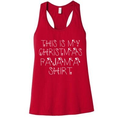 This Is My Christmas Pajama Shirt Funny Womens Tank Top