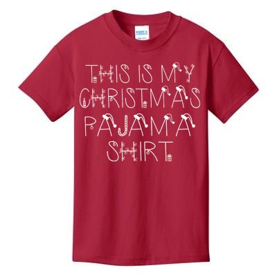 This Is My Christmas Pajama Shirt Funny Kids T-Shirt