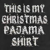This is my Christmas Pajama Shirt Snow Letters 7 Panel Mesh Trucker Snapback Hat