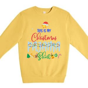 This is My Christmas PJ Shirt Premium Crewneck Sweatshirt