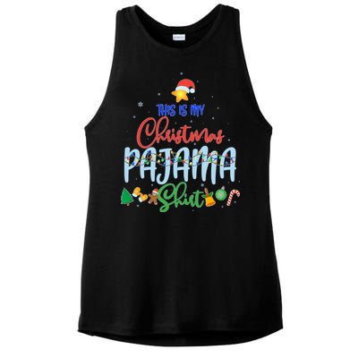 This is My Christmas PJ Shirt Ladies PosiCharge Tri-Blend Wicking Tank