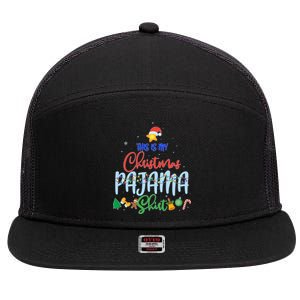 This is My Christmas PJ Shirt 7 Panel Mesh Trucker Snapback Hat