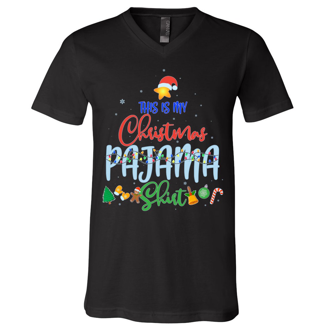 This is My Christmas PJ Shirt V-Neck T-Shirt