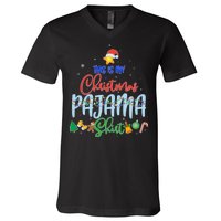 This is My Christmas PJ Shirt V-Neck T-Shirt