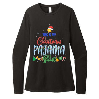 This is My Christmas PJ Shirt Womens CVC Long Sleeve Shirt