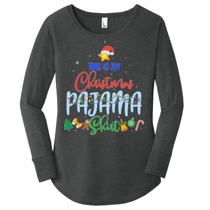 This is My Christmas PJ Shirt Women's Perfect Tri Tunic Long Sleeve Shirt