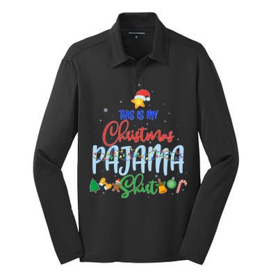 This is My Christmas PJ Shirt Silk Touch Performance Long Sleeve Polo