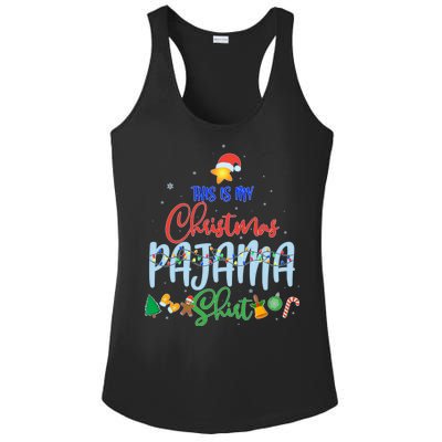 This is My Christmas PJ Shirt Ladies PosiCharge Competitor Racerback Tank