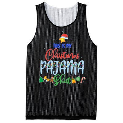 This is My Christmas PJ Shirt Mesh Reversible Basketball Jersey Tank