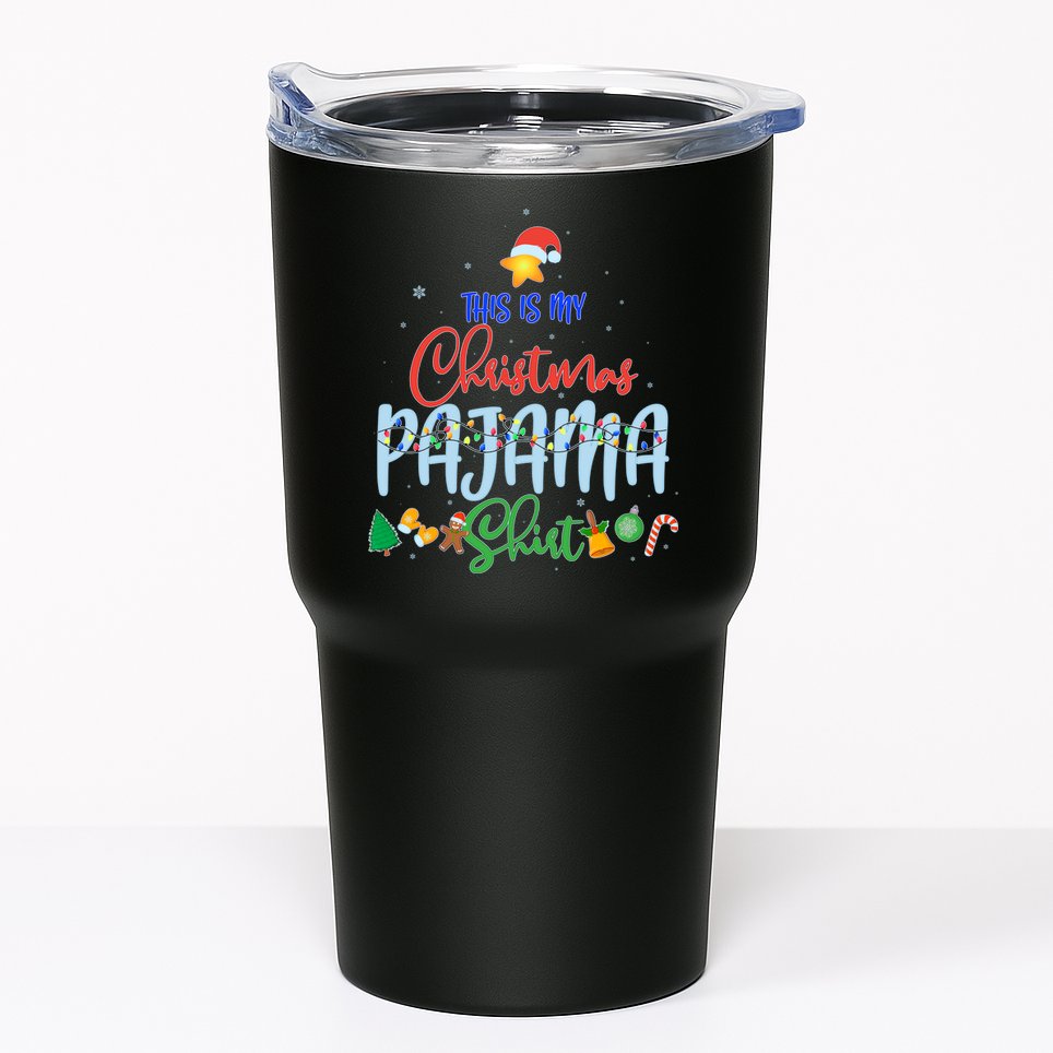 This is My Christmas PJ Shirt Tumbler