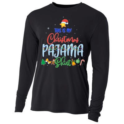 This is My Christmas PJ Shirt Cooling Performance Long Sleeve Crew