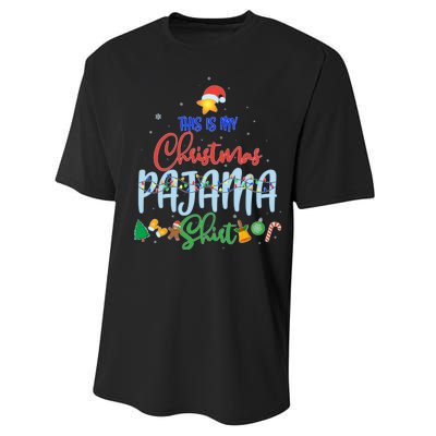 This is My Christmas PJ Shirt Performance Sprint T-Shirt