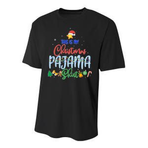 This is My Christmas PJ Shirt Youth Performance Sprint T-Shirt