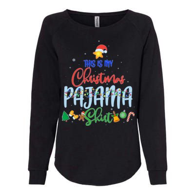 This is My Christmas PJ Shirt Womens California Wash Sweatshirt