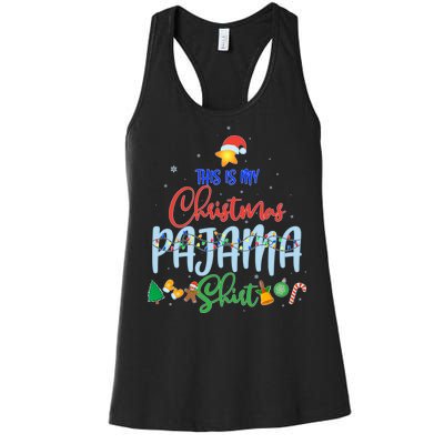 This is My Christmas PJ Shirt Women's Racerback Tank