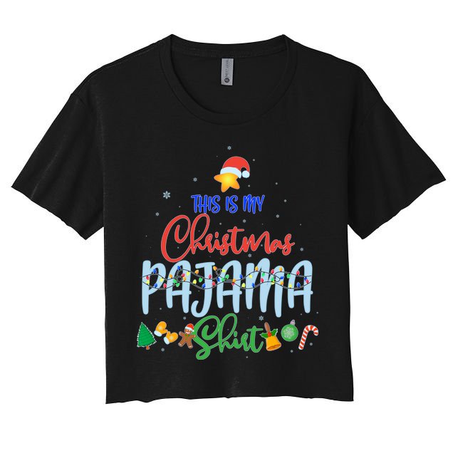 This is My Christmas PJ Shirt Crop Top