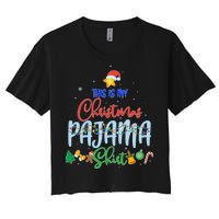 This is My Christmas PJ Shirt Women's Crop Top Tee