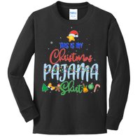 This is My Christmas PJ Shirt Kids Long Sleeve Shirt