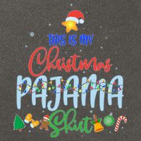 This is My Christmas PJ Shirt Cotton Canvas Backpack