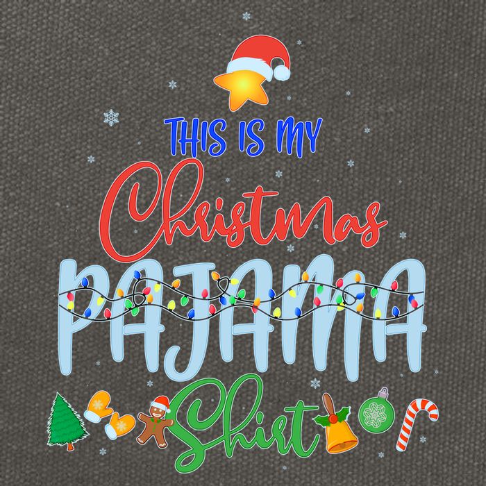 This is My Christmas PJ Shirt Cotton Canvas Backpack