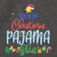 This is My Christmas PJ Shirt Vector Backpack
