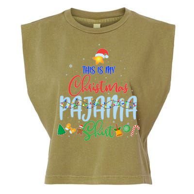 This is My Christmas PJ Shirt Garment-Dyed Women's Muscle Tee