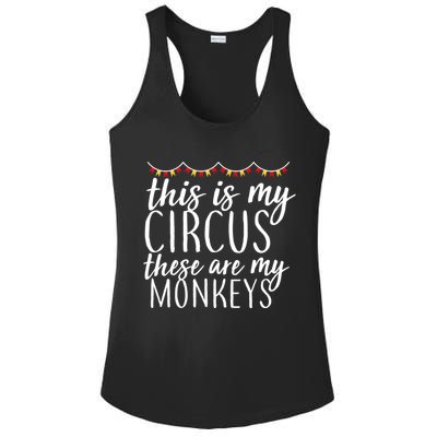 This Is My Circus These Are My Monkeys  Ladies PosiCharge Competitor Racerback Tank