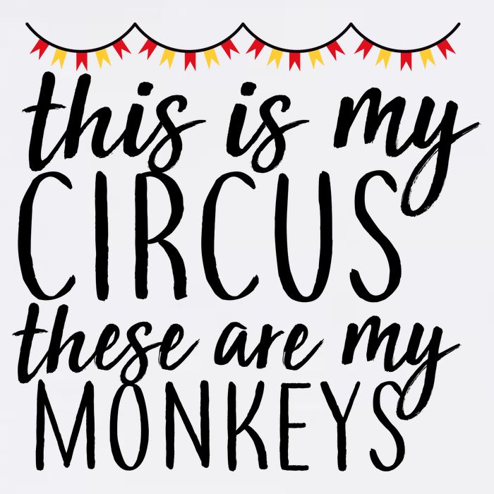 This Is My Circus These Are My Monkeys  Garment-Dyed Sweatshirt