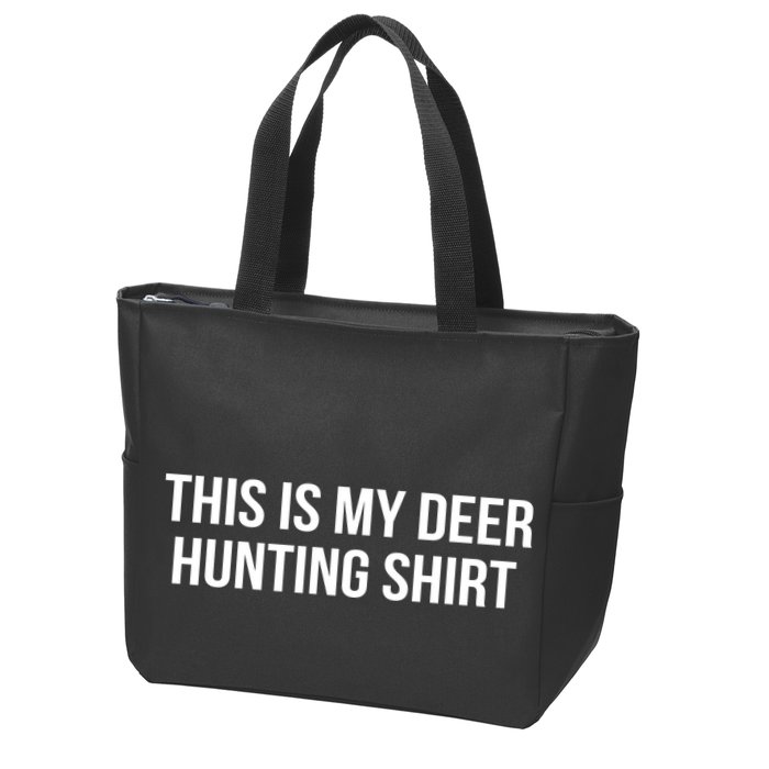 This Is My Deer Hunting Shirt Funny Zip Tote Bag